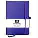 RICCO BELLO Dot Grid Notebook with Pen Loop / 5.7 x 8.4 inches (Purple)