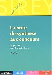 La  note de synthèse aux concours