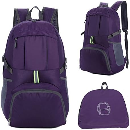 Foldable Backpack, Jayboson Lightweight Rucksack Foldable Backpack Large Capacity Anti Water Drops Nylon Packable Carry on Trekking Rucksack Backpacking Bags for Camping Outdoor Travelling Shopping 34L