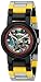 LEGO Kids' 8020127 Ninjago Jungle Cole Plastic Watch with Link Bracelet and Figurine