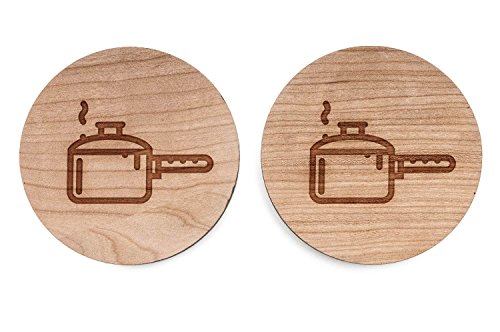 image for Wooden Accessories Company Saucepan Cufflinks, Wood Cufflinks Hand Mad