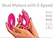 Wowyes Remote Control Vibrator 5 Speed Rechargeable Waterproof G-Spot Clitoris Bullet Vibrator Wireless Vibrating Love Egg  Adult Sex Toy Vibe For Women-  - Rose Red
