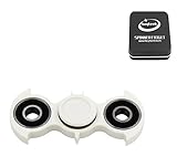 heytech Fidget Spinner Fidget Toy Bat Style EDC High Speed Ceramic Bearing ADHD Toy Autism Toy(White Black)