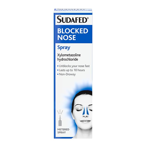 Pack of 6 Sudafed 60ml Blocked Nose Spray