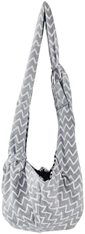 GemTune Jempet Hand-Free Reversible Adjustable Pet Sling Carrier Bag for Small Cats and Dogs Under 6.6lbs, with Adjustable Shoulder Strap