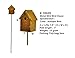 G & F Products MiniGardenn 10020 Fairy Garden Miniature Bird House Pick, brown