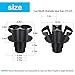 NSTART Car Cup Holder Adapter Organizer with Adjustable Base,Extra Auto Cup Holders Expander,Unique 2 in 1 Design Soft Drink Can Coffee Bottles Stand,Universal Detachable Water Bottle Holder for Cars