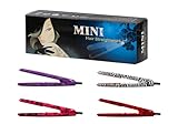 Bundle Monster Portable Mini Travel 0.5”Ceramic Tourmaline Plates Flat Iron Hair Styling Straightener US