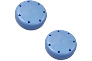 AmeriCan Goods 2-Piece Round Magnetic Dental Bur Block Holder, 7 Capacity, Baby Blue