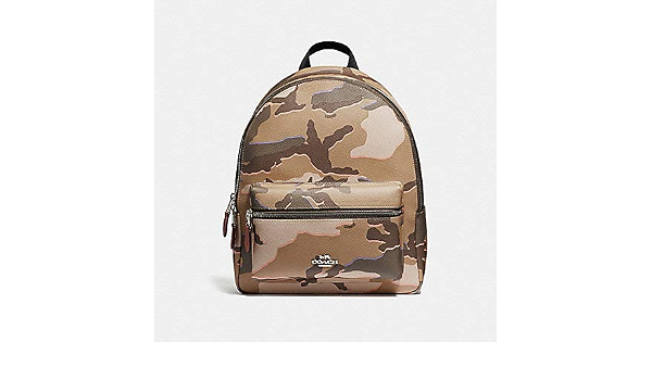 COACH - Mochila de tamaño mediano con estampado de camuflaje salvaje  F31452, color caqui : Amazon.es: Equipaje