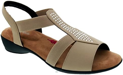 Ros Hommerson Mellow - Women's Casual Comfort Shoe: Sand/Stretch 10 X-Wide (2E) Slip-on