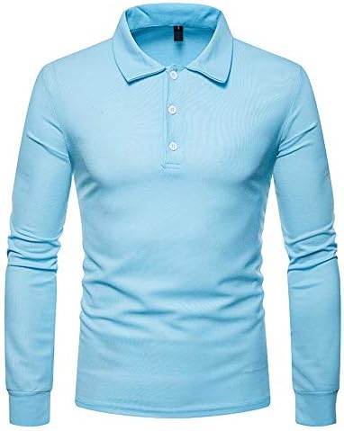 Blouse Polo Shirt Clearance AfterSo Men Casual Button Tops Sweatshirt Sweaters