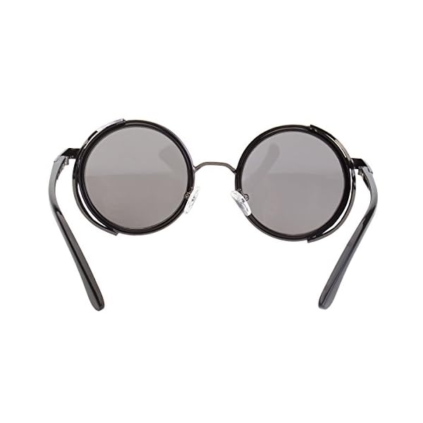 vintage round sunglasses with side shields