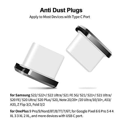 TITACUTE USB Type C Anti Dust Plug 2 Pack USB C Port Plug Dust Cover ...