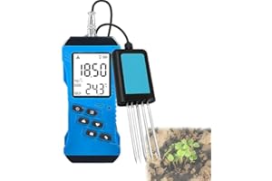 Portable Dissolved Oxygen Detector，Nitrogen, Phosphorus, Potassium Npk Tester, Backlit LCD Garden Soil Test Kit for Lawn, Far