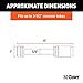 CURT 23519 Stainless Steel Trailer Hitch Lock, 5/8-Inch Pin Diameter, Fits 2 or 2-1/2-Inch Receiver