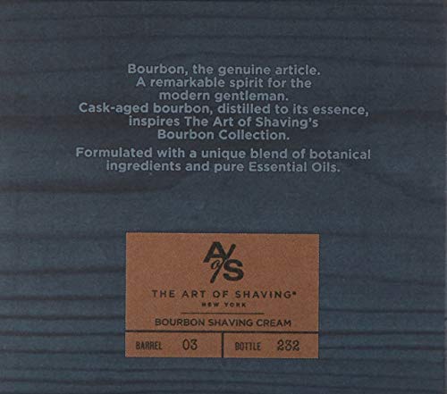 The Art of Shaving Shaving Cream for Men - Shaving Cream Mens Beard Care, Protects Against Irritation and Razor Burn, Clinically Tested for Sensitive Skin, Bourbon, 5 Ounce