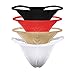 ONEFIT Men's Cotton G-String Thongs Panties T-Back Underwear 4Colors M