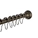 Oil Rubbed Bronze Roller Shower Curtain Rings - Set of 12