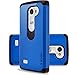 D'eJoy LG Leon C40 LG Power L22C LG Tribute 2 LS665 LG Risio Dual Layer Dual-Armor Series Full Body Protection Anti-Scratch Case - Midnight Blue