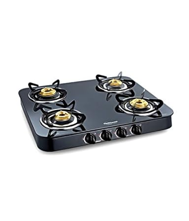 Sunflame 4B-SS-Ai Crystal Plus-Toughened Glass Cooktop