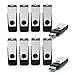 KEXIN USB 3.0 Flash Drive 64 GB 10 Pack Flash Drive 3.0 Thumb Drive Jump Drive Memory Stick Data Storage Pen Drive Black