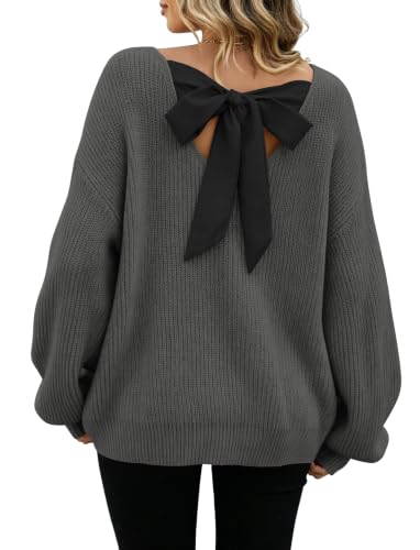 ZAFUL Women's Bow Chunky Knit Sweater Fall Winter 2026 at Amazon