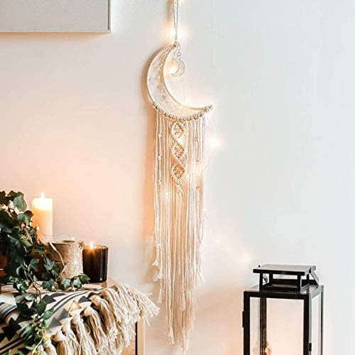 Dremisland Macrame Woven Wall Hanging Moon Dream Catcher Boho Chic Bohemian Home Decor Wall Art Decor Beautiful Apartment Dorm Room Door Decoration Moon Buy Online At Best Price In Uae Amazon Ae