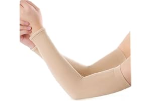 1 Pair Cycling Cooling Arm Sleeves Women Uv Protection Long Arm Cover Sleeves for Sports Running Basketball Driving Skin Colo