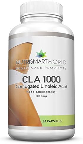 Conjugated Linoleic Acid - CLA 1000mg Super Strength Capsules - Aids Weight Loss - Increases Muscle Mass - 2 Month Supply.