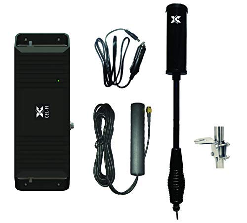 Cel-Fi GO Truck | T-Mobile Cell Phone Smart Signal Booster 4G LTE | Heavy Duty Trucker Wideband Antenna and Amplifier Kit | All Carriers with Carrier Switching | Multiuser Gain Up to 70 dB
