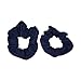 Set of 2 Solid Scrunchies (Navy)