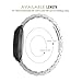 MoKo Band Compatible with Samsung Gear S2 Classic/Galaxy Watch 42mm/Galaxy Watch Active/Active 2/Gear Sport/Ticwatch 2/E/Garmin Vivoactive 3, 20MM Universal Stainless Steel Strap - Silver