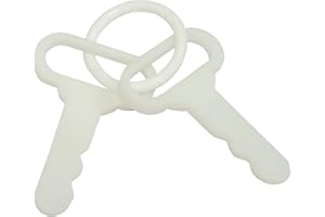 TEYOUYI Replacement Key for Little Tikes Cozy Coupe Accessories for Little Tikes Cozy Coupe Personalized Gifts for Toy Car to Kids 2 PCS White