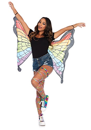 Leg Avenue Adult Rainbow Butterfly Wings, One Size