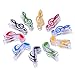 IronBuddy 10 Pack Music Note Clips Music Clips Page Holder Plastic Sheet Clips Book Clips Bookmarks Stationery Clips for Paper (Multicolor Transparent)