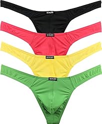 IKINGSKY Men's Silky Thong Sexy T-Back Mens