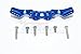 Traxxas Ford GT 4-Tec 2.0 (83056-4) Upgrade Parts Aluminum Rear Shock Tower - 1Pc Set Blue