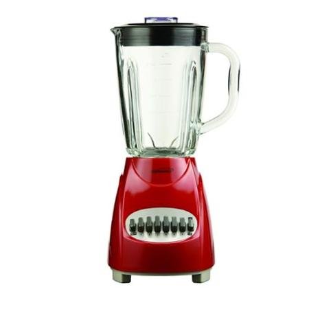 Click Here to See More Images Brentwood Appliances JB920R 12 Speed Blender Glass Jar -red