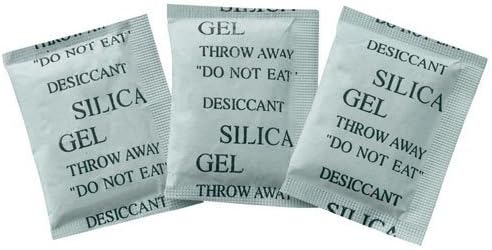 250g Silica Gel Sachets Packs Packets Bags Desiccant Moisture Absorbing Qty 100
