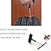 Tire Repair Kit,Tire Plug Seal Kit, T- Handle, 3 Pcs Orange，5 Pcs Black Strings (Repair Kit)