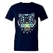 DHSVXBBBB Mens T-shirts Kenzo Logo 2016 Navy Blue Size M