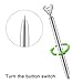 Aolvo Diamond Tip Pens Big Diamond Pen Rhinestones Crystal Metallic Ballpoint Pens Black Ink 6 Pcs Sliver