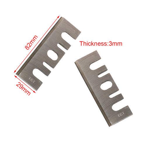 2Pcs TCT 3-1/4 Inch Replacement Electric Planer Spare Blades Knives Hitachi F20A for Wood Cutting Tool