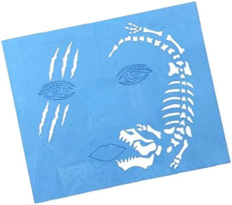 フェイスペイント ステンシル ボディアート 激安セール 学校プロジェクト パーティー 再利用可能 スタイル3 全5スタイル