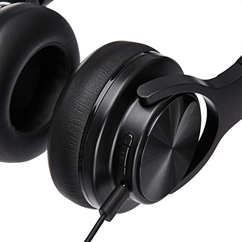 Amazon Basics OverEar Bluetooth Wireless Headset with MicroUSB and 3.