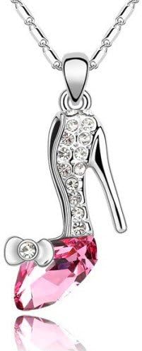 Libaraba Fantasy Cinderella's Crystal Shoes Pendant Clavicular Necklace