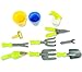 Liberty Imports Little Gardener Tool Box Set with Garden Tools for Kids Gardening - 14 Piece Pretend Play Children Outdoor Toys Kit