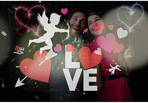 Christmas Projector Lights for Indoor, LED Night Light Projector with 7 Multicoloured Switchable Slides for Graduation Prom, Holiday, Halloween, Birthday, Valentine's, Easter, Party Decor