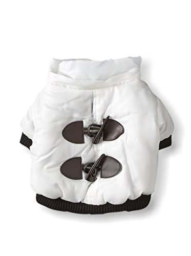 Pet Life Winter White Fashion Parka (features 3M Thinsulate): White, Large